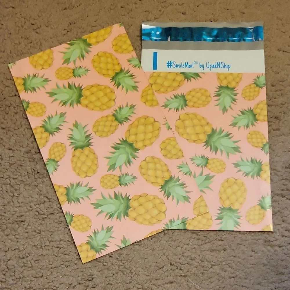 Pineapple Print Poly Mailers